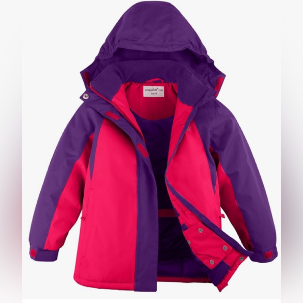 YINGJIELIDE Girl's Waterproof Ski Jacket.  Size 13. New with tag.